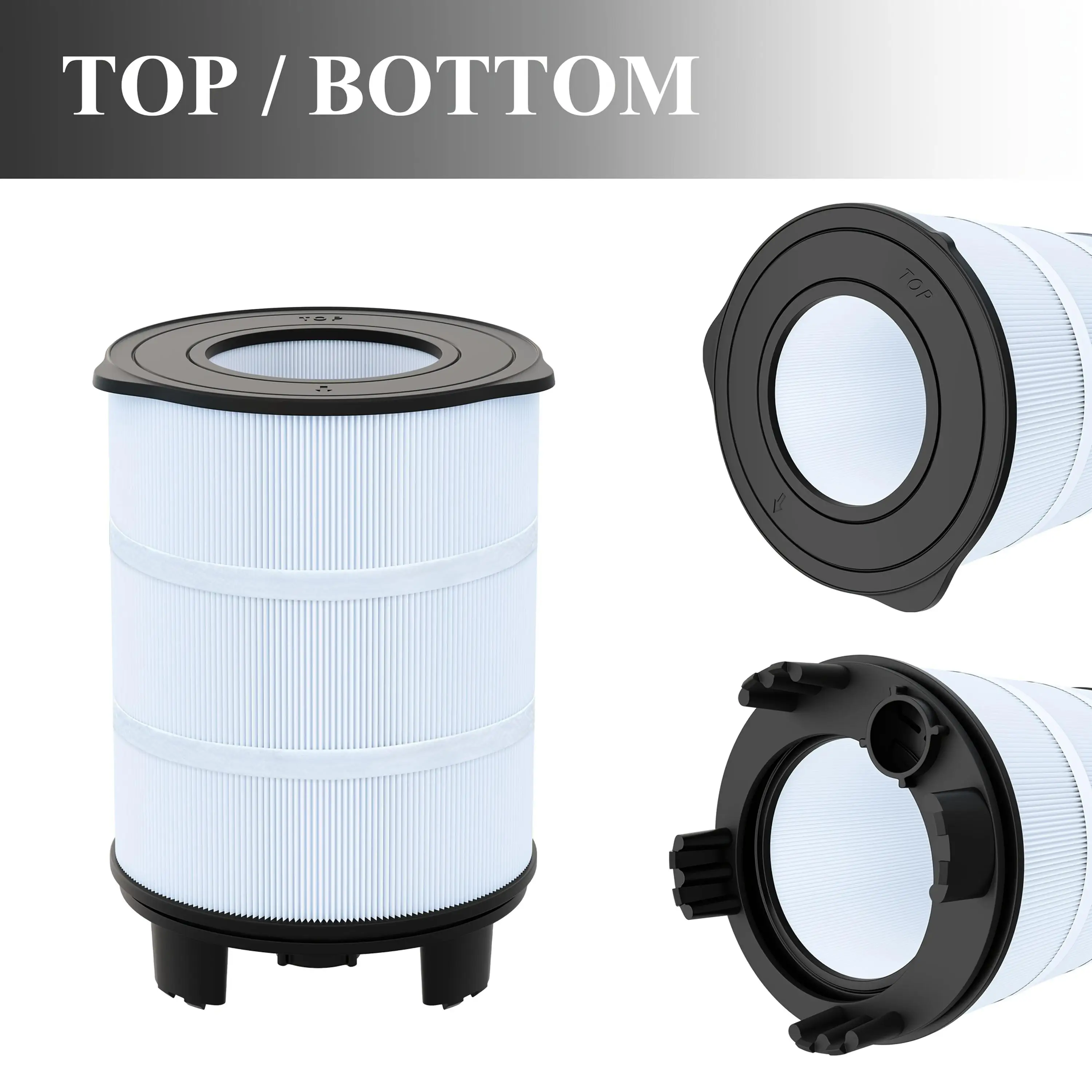 S7M120 System 3 Inner And Outer Pool Filter, Compatible With 25021-0200S & 25022-0201S, Replacement For Sta-Rite System 3