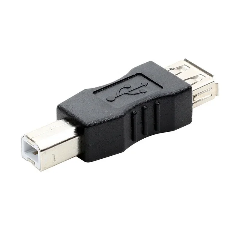 High Speed USB 2.0 Type A Female To Type B Male USB Printer Scanner Adapter Data Sync Coupler Converter Connector