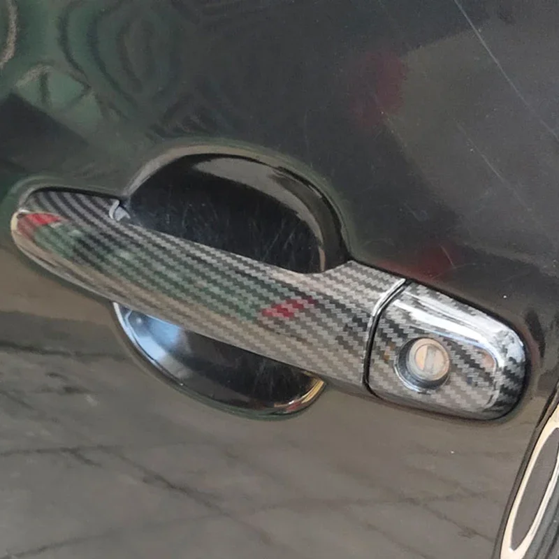 

Цвет углеродного волокна, внешняя дверная ручка, накладки, аксессуары для стайлинга автомобилей для Toyota Corolla 2003-2013