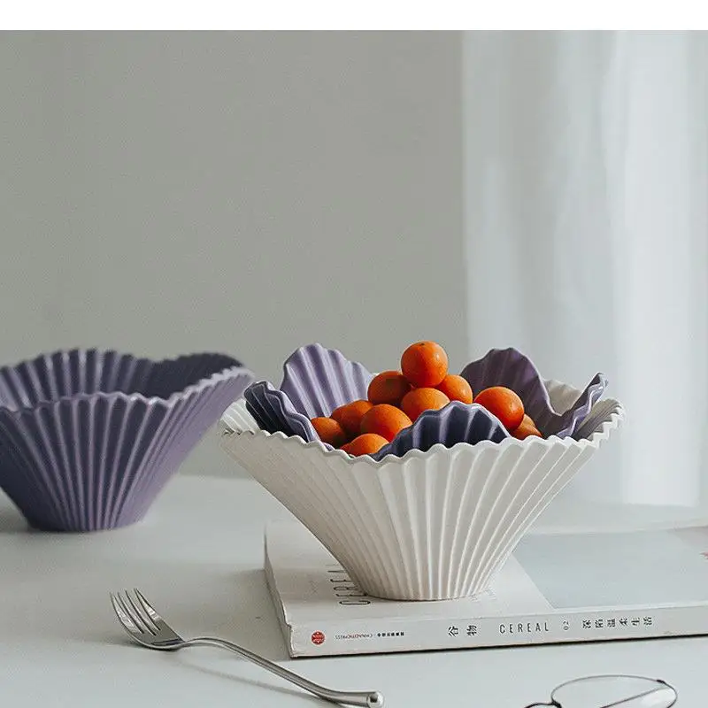 

Керамическая миска для ресторана, десертного салата, фруктовые миски, тарелка с димсам, суп, макароны, бытовая однотонная посуда