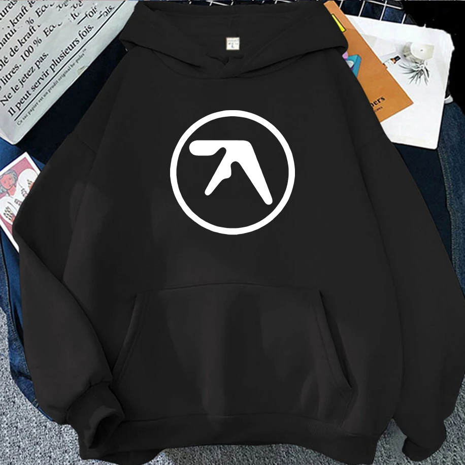 

Fashion Aphex Long Sleeves Men Woman Hoodies Simple Harajuku Loose Casual Couple Tops Classic Vintage Personality Loose Clothing