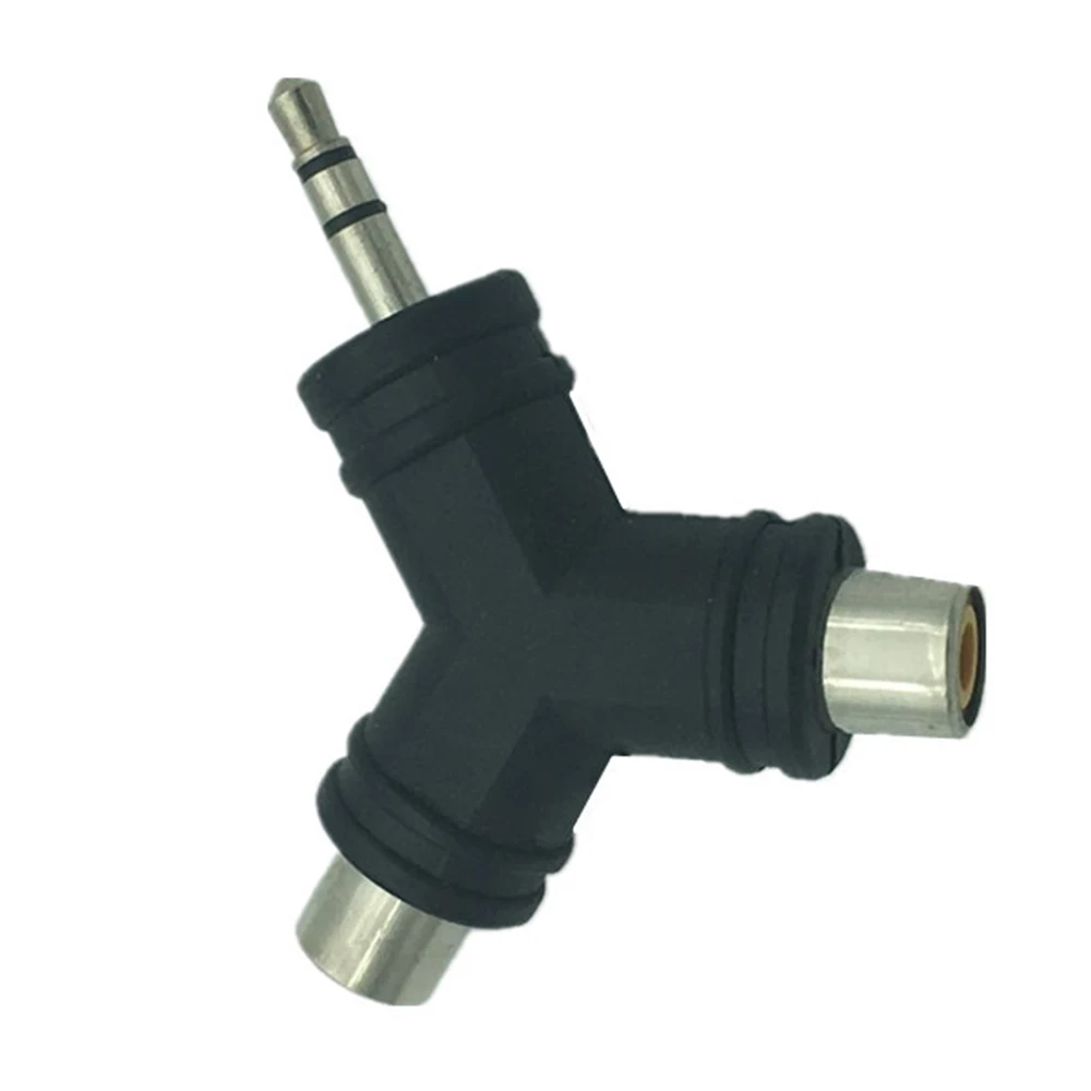 

1pc 3.5mm Stereo Aux Male Plug TRS to Dual 2 RCA Phono Female Jack Audio Y Splitter Adapter Converter Connector