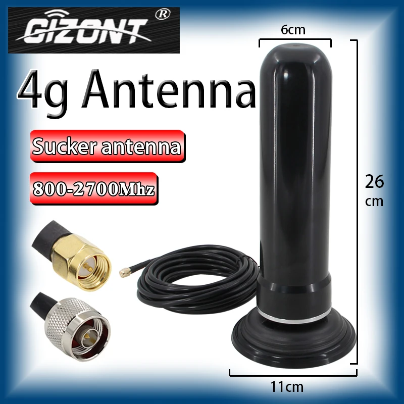 

High-power GSM 2G 3G 4G LTE vehicle outdoor waterproof high-gain large sucker antenna 900-1800/800-2700mhz base station antenna