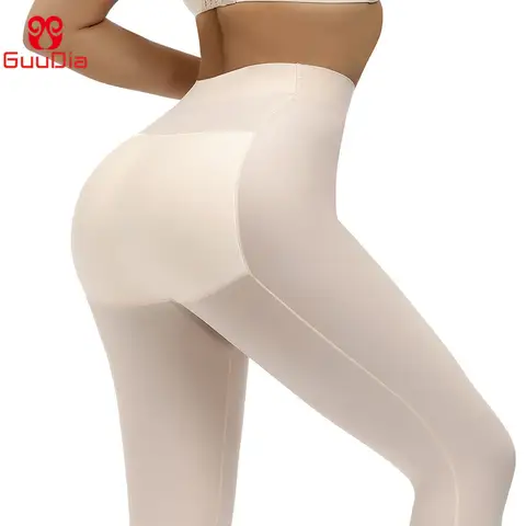 GUUDIA Footless Thigh Leg Shapers Legs Compression Shapewear Butt Lifting High Waisted Compression Leggings Shapewear Lifter