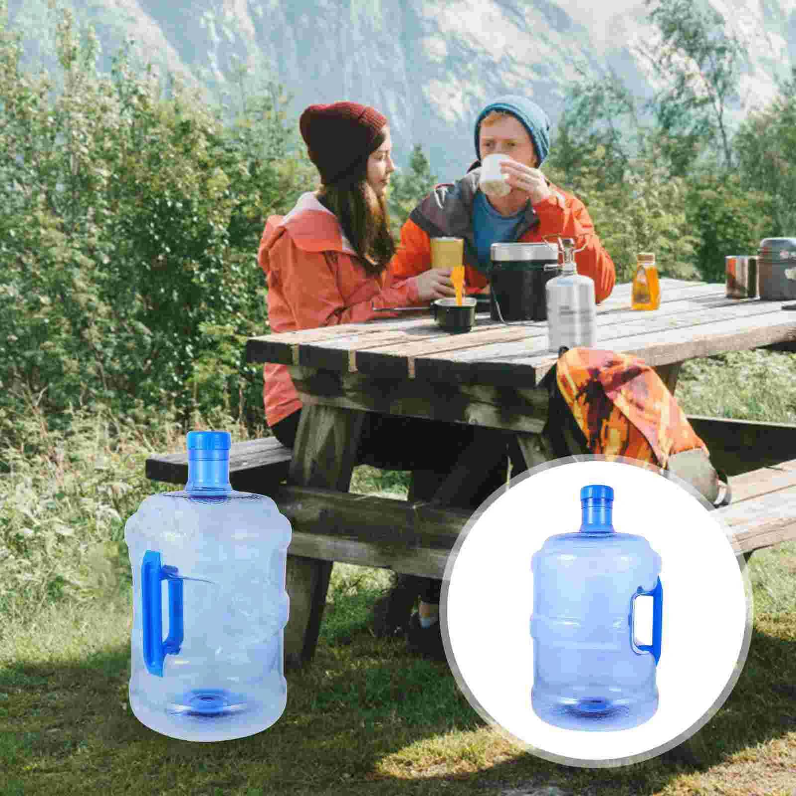 

Portable Bucket Camping Water Storage Jugs Outdoor Carrier Hiking Containers Large Bottle