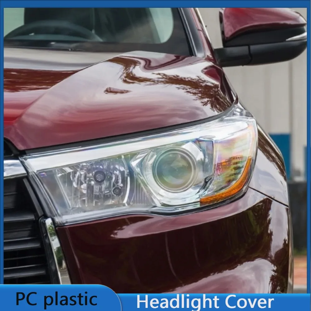 

For Toyota Highlander 2015 2016 2017 Year Front Headlight Cover Transparent Lampshade Headlamp Lens Shell Body Kit Accessories