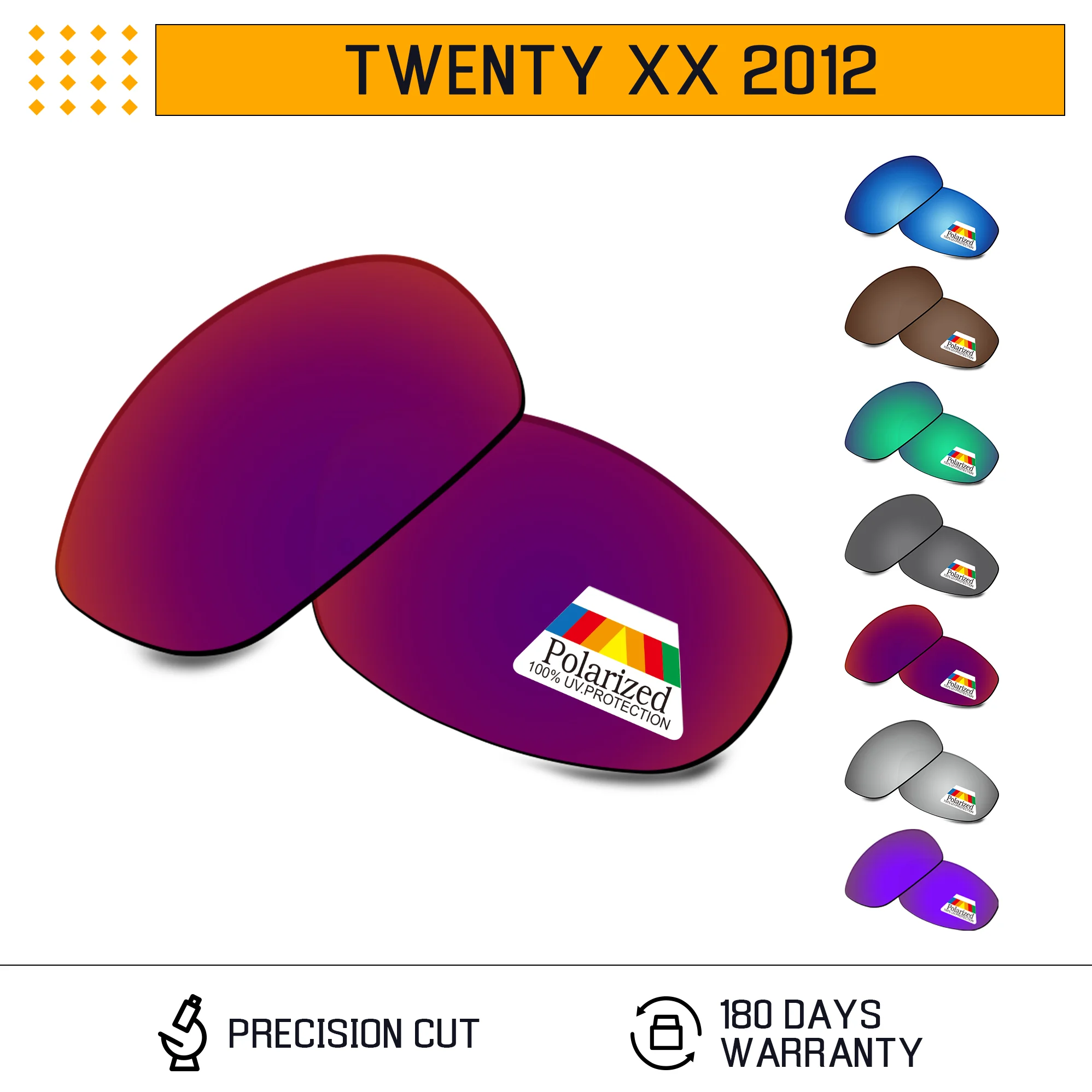 Rarayvix Polarized Replacement Lenses UV400 Protective for Twenty XX 2012 OO9157 55mm Sunglasses