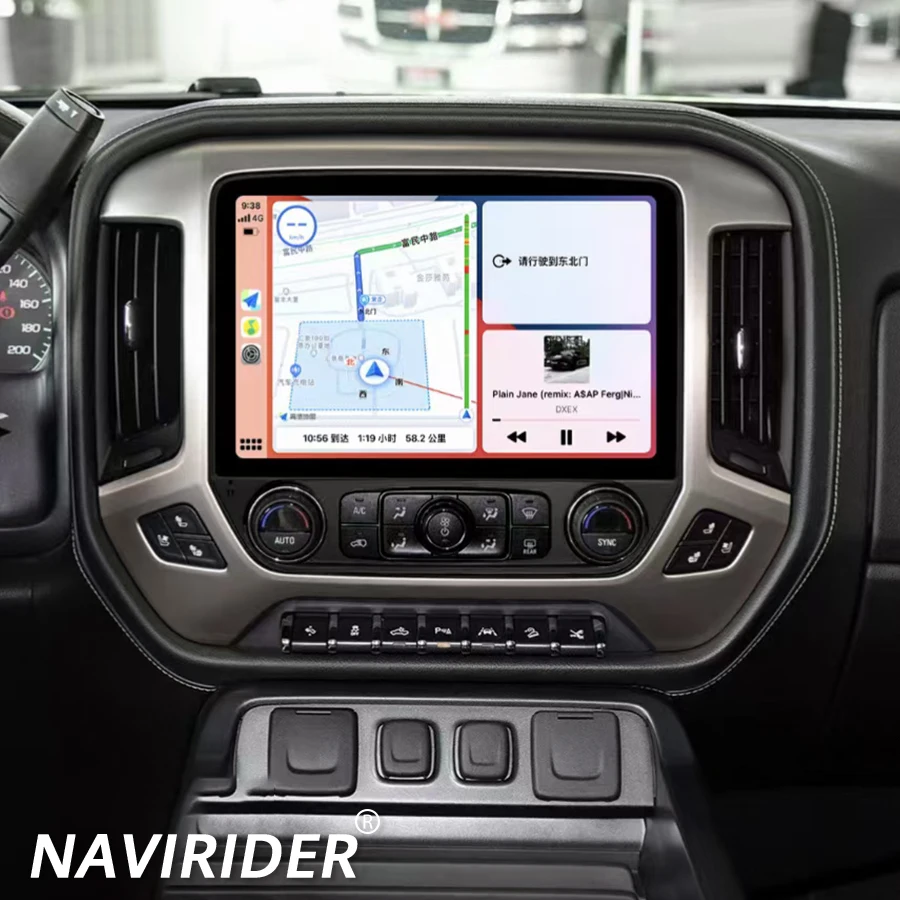 

Экран 12,4 дюйма для Chevrolet Silverado GMC Sierra 2014-2018, автомагнитола Android, мультимедийный плеер, стерео головное устройство Carplay