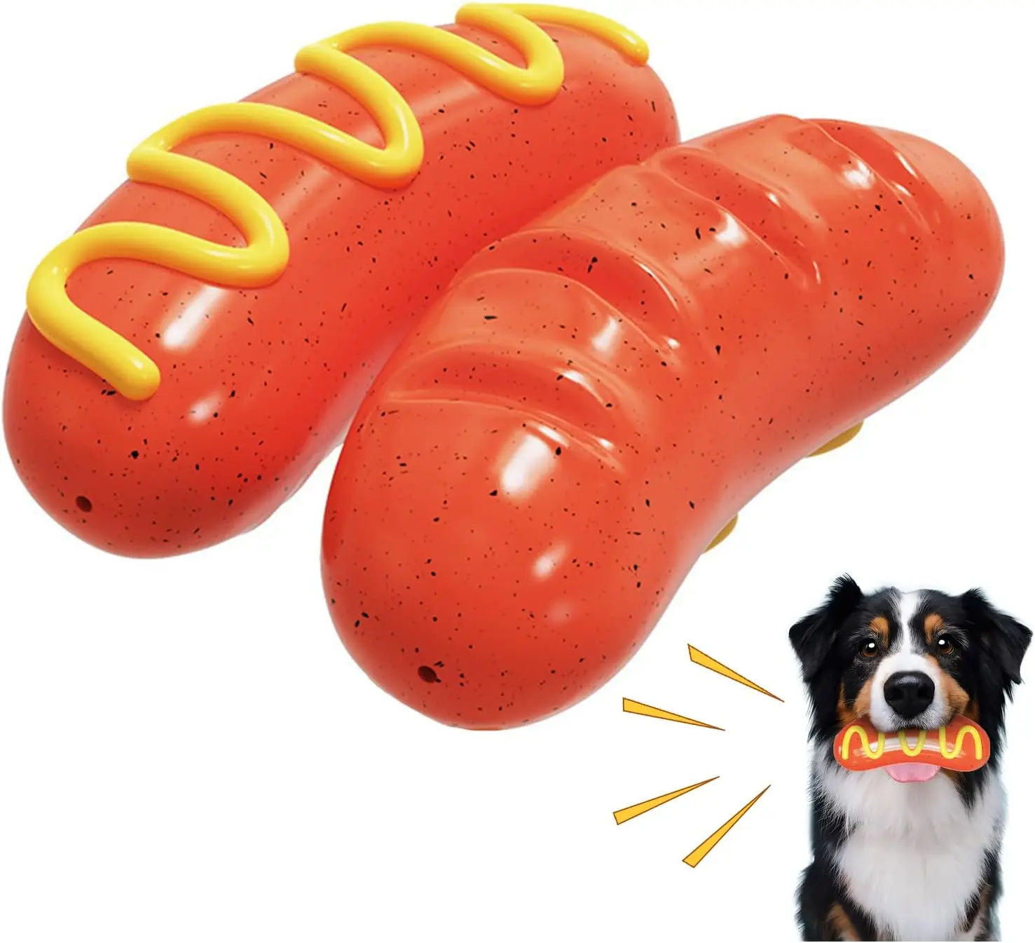 

Indestructible Squeaky Chew Toys for Dogs, Dog Teeth Cleaning Toy, Clean Teeth Stick, Pet Supplies