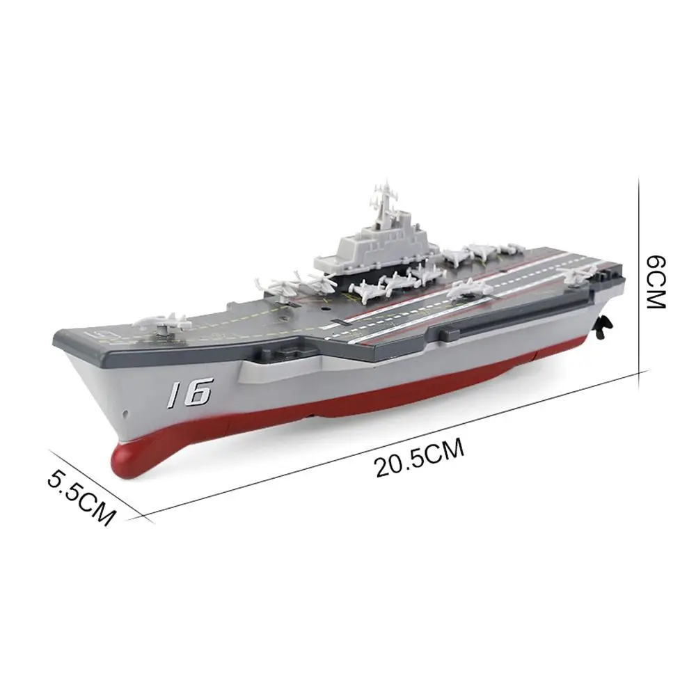 Mini High-speed Remote Control Ship Water Game Simulation Ship Warship Model Toy RC Speedboat Summer