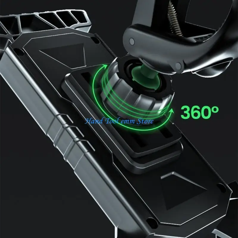 

H37F Practical Phone Clamps Simple Install Rack for Outdoor Activity