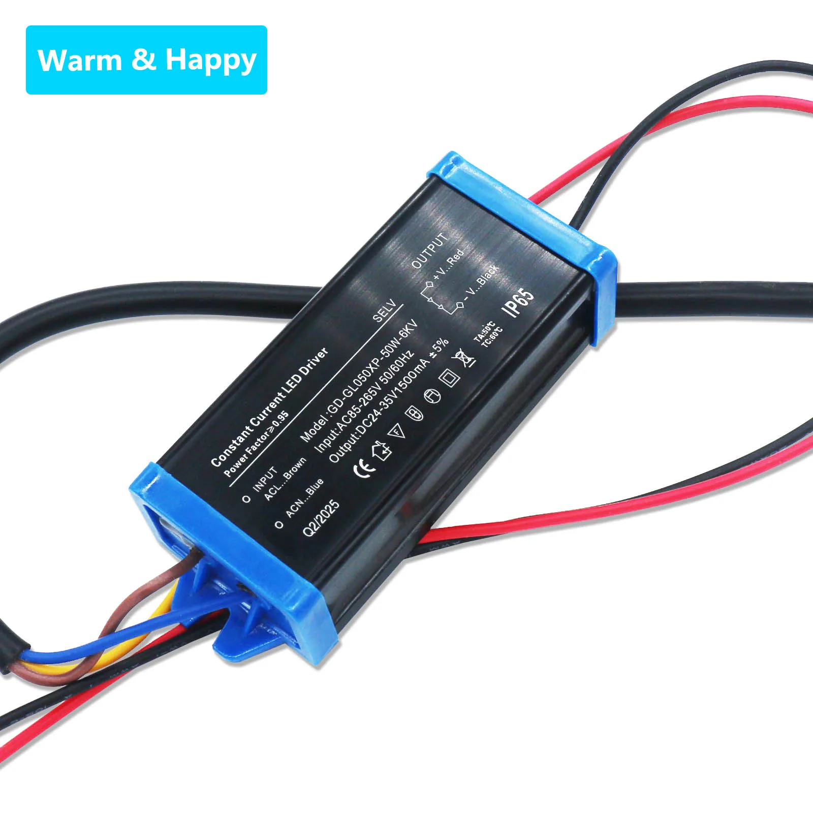 

LED Driver 50W 1500mA LED Power Supply Constant Current Transformer DC24-35V Waterproof LED Lighting Transformer Projection Lamp