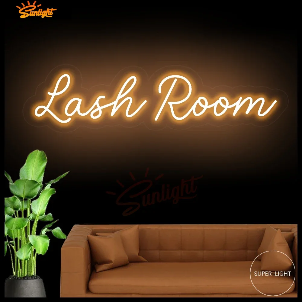 Lash Room 80x23cm Custom LED Neon Sign Beauty Salon Beauty Room Neon Light Wall Decor Hair Nail Room Salon Studio Lashes Decor