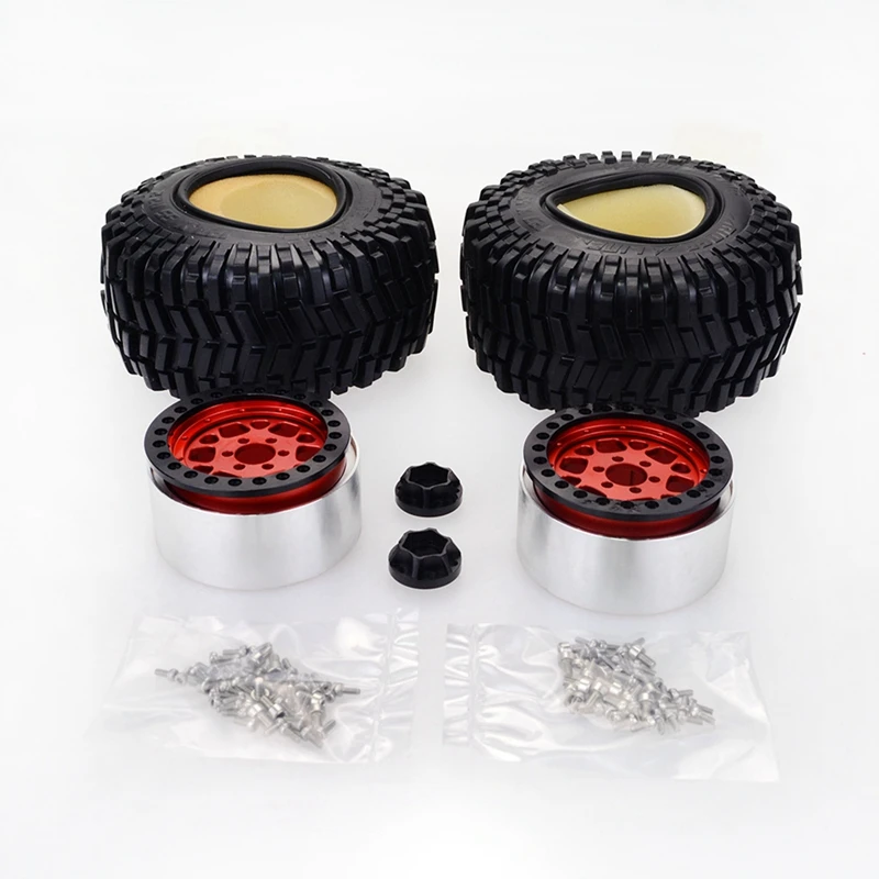 Simulazione ruote per auto da arrampicata ruote in alluminio 1/10 per Axial SCX10 D90 RC4WD auto modificate fai da te