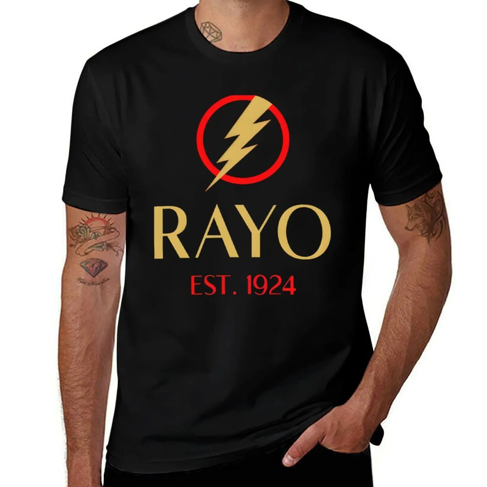 

Rayo Vallecano Alt Gold T-Shirt t shirt man casual t shirts for man cotton funny t shirt man plain T-Shirt