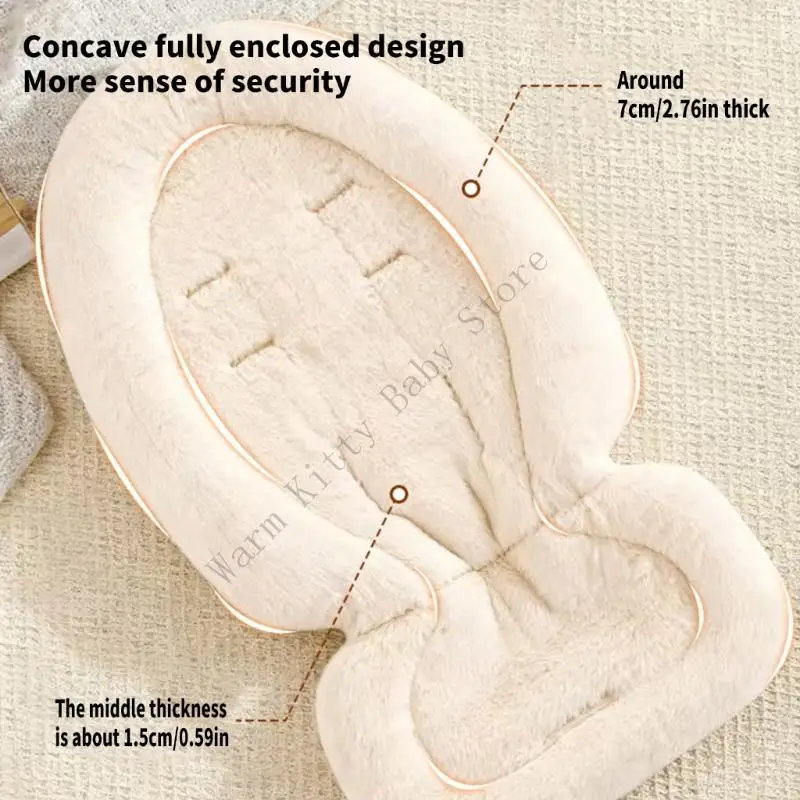 وسادة مقعد لعربات الأطفال العالمية XXFE مع/بدون تصميم وسادة تناسب معظم عربات الأطفال ومقعد السيارة سهل الاستخدام