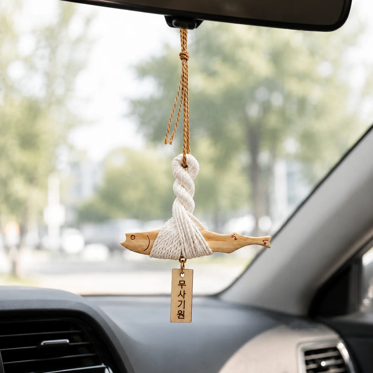 Handmade Wooden Fish Hanging O - Home Decor Korea review and price