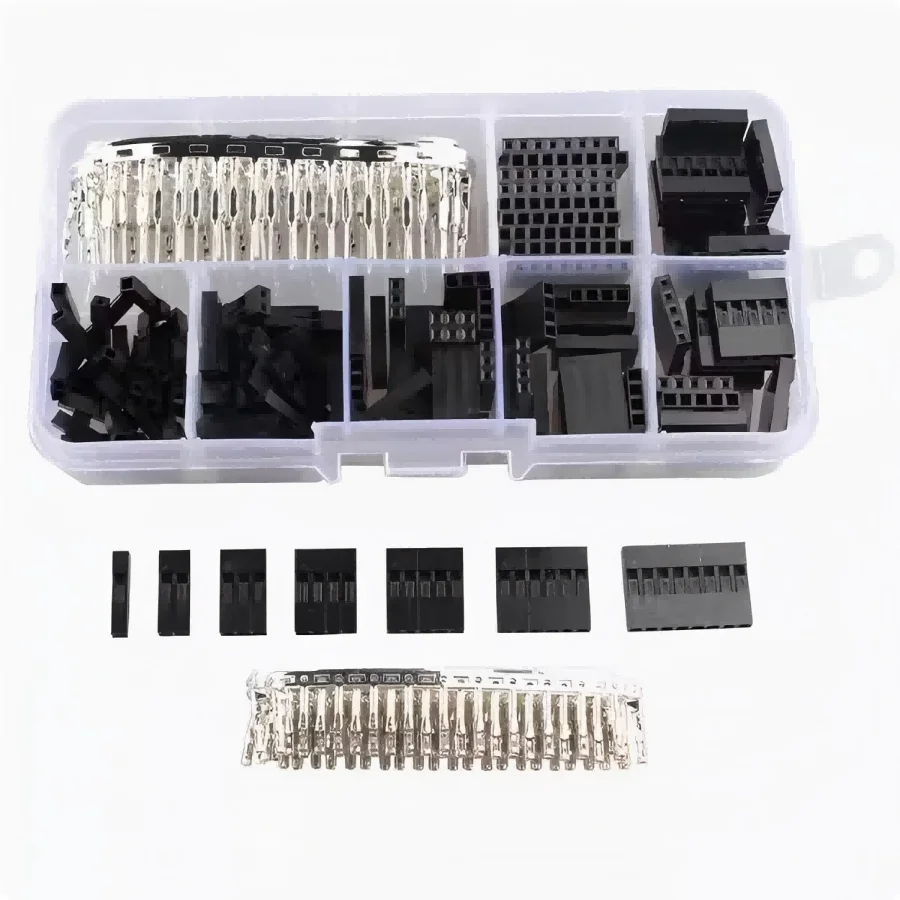 310 قطعة/620 قطعة دوبونت سلك البلوز دبوس رأس موصل الإسكان عدة ذكر تجعيد دبابيس أنثى دبوس موصل محطة الملعب مع صندوق