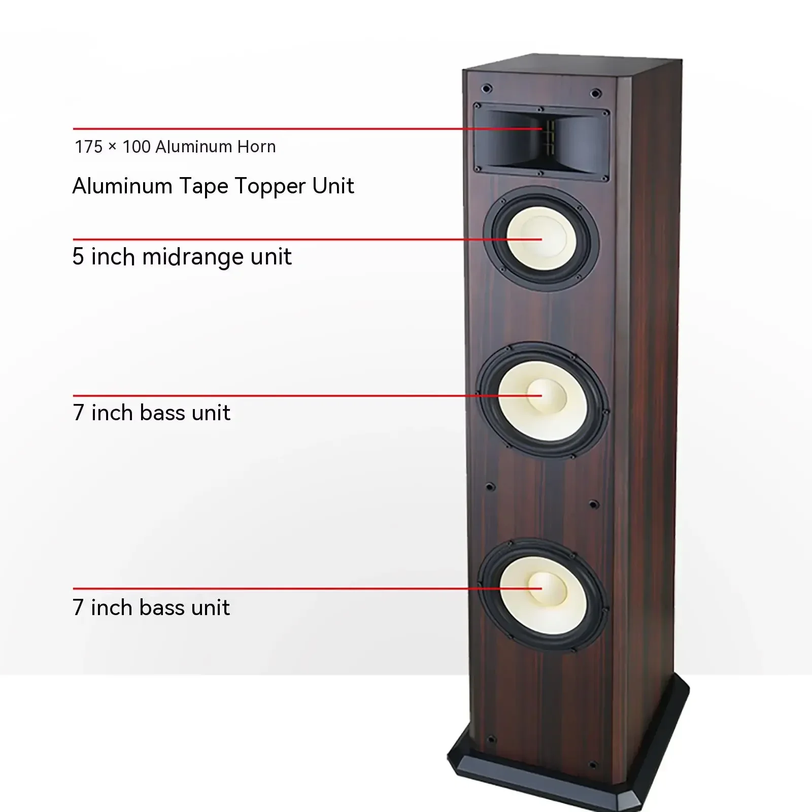 YAQIN MS-600M Floor High Fidelity Fever HiFi Speaker 3-fen 7 