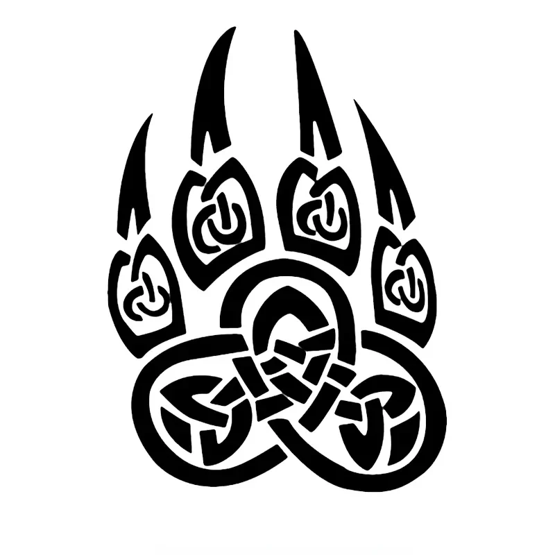 Paw Bear Shape Same House Corner Paw Russian Slavs Funny Car Sticker Vinyl Decal for Car Car Sticker Auto Parts