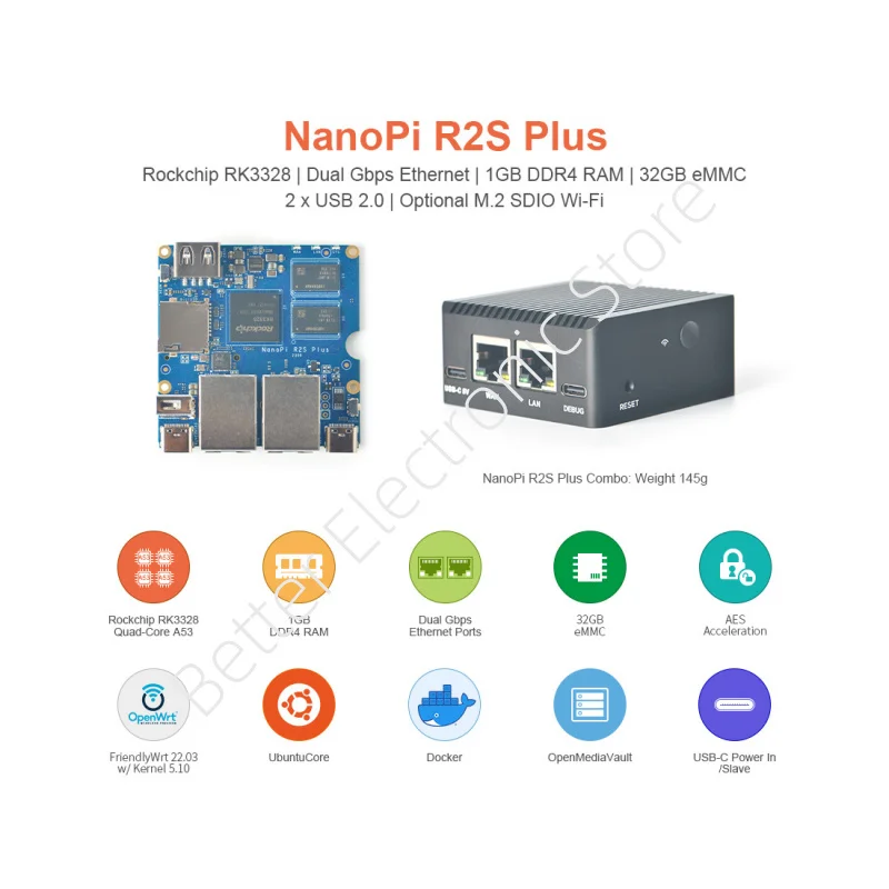 scheda-di-sviluppo-nanopi-r2s-plus-mini-rk3328-dual-gigabit-ethernet-con-supporto-wifi-emmc-e-m2-da-32-gb-​
