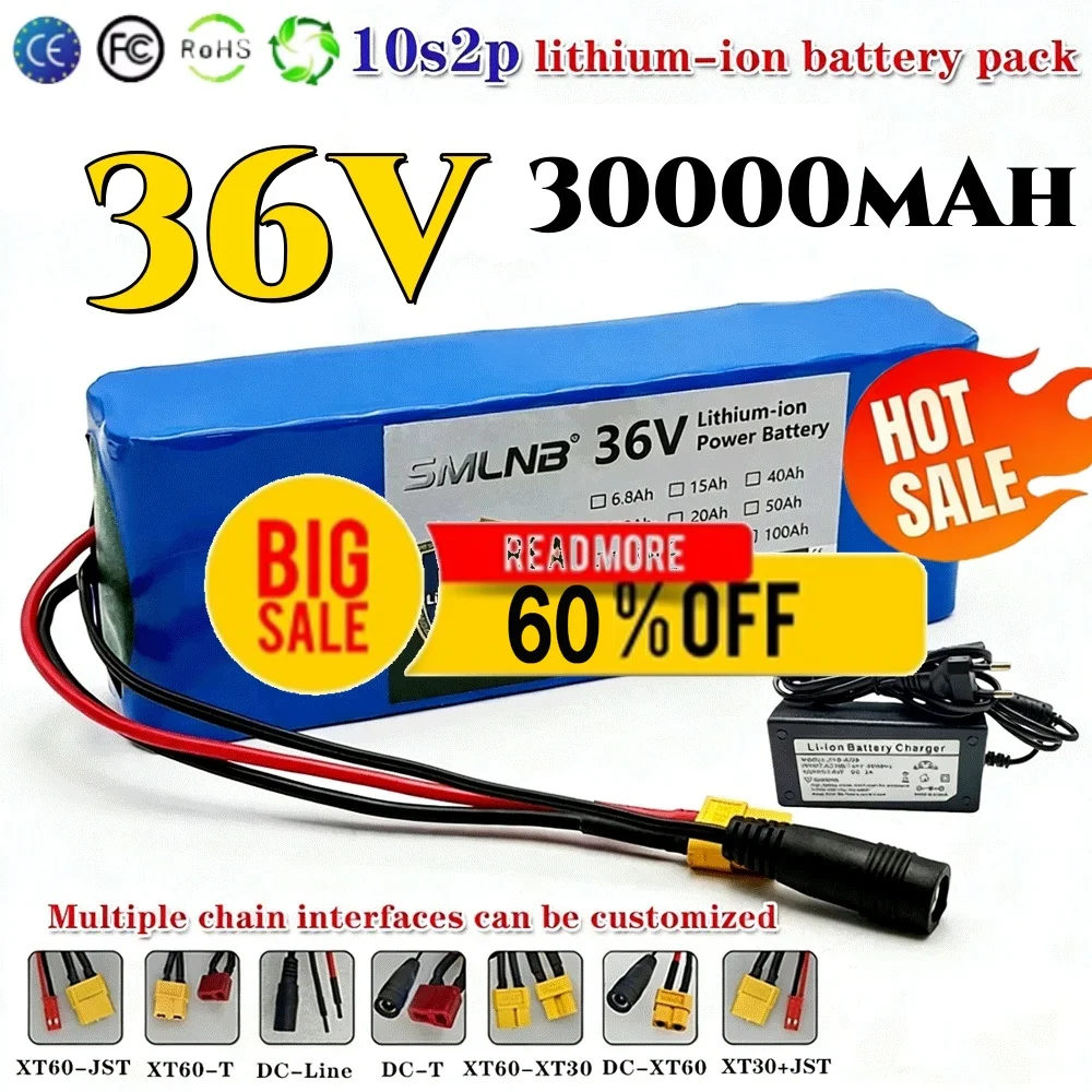 10S2P 36V 30000mAh 36v Electric Scooter Battery Lithium Electric Scooter 500W Electric Scooter Battery 36v 10s2p Battery