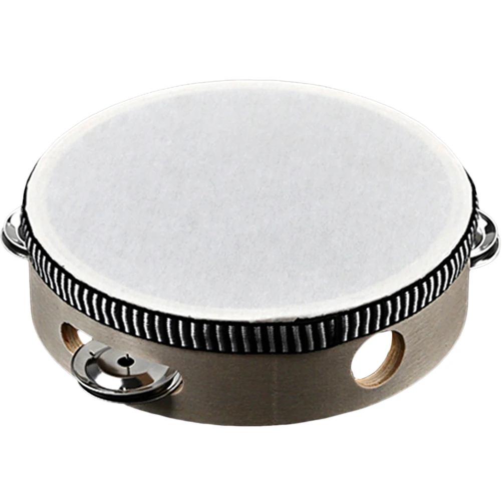 

Wooden Metal Hand Drum Tambourine Kids Musical Toy Safe Material Toddler Instrument Percussion Drum Educational Toys