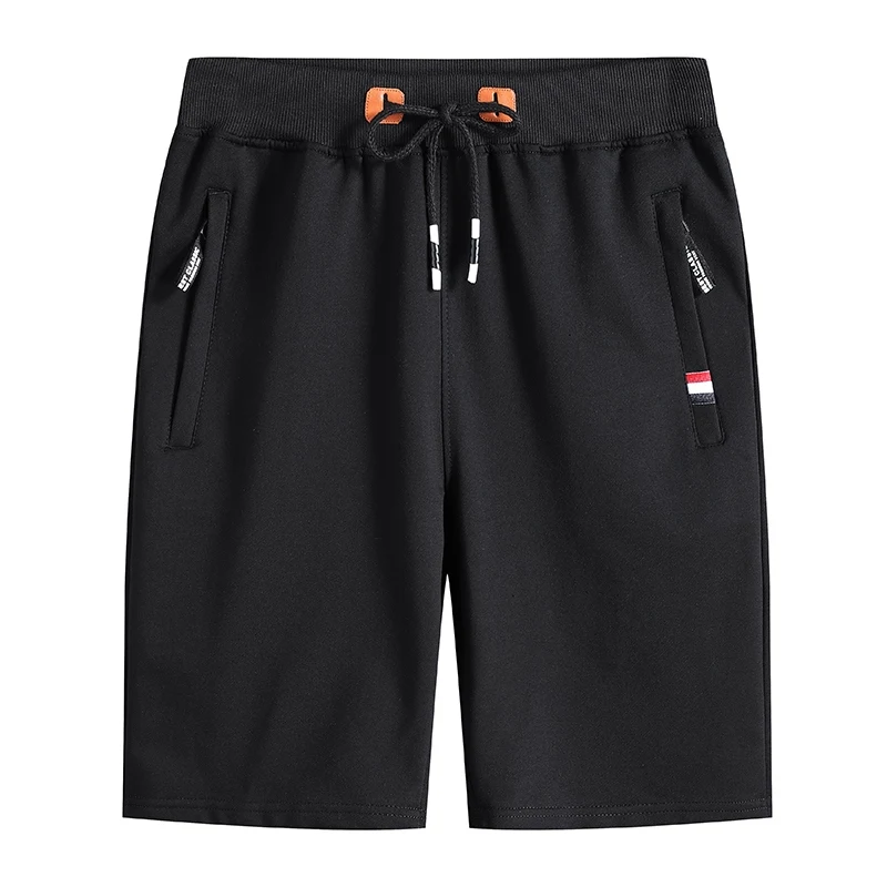 Men\'s Summer Casual Shorts Loose Breathable Sports Shorts Classic Tricolor Label Beach Pants Bermuda Cotton Plus Size Shorts 8XL