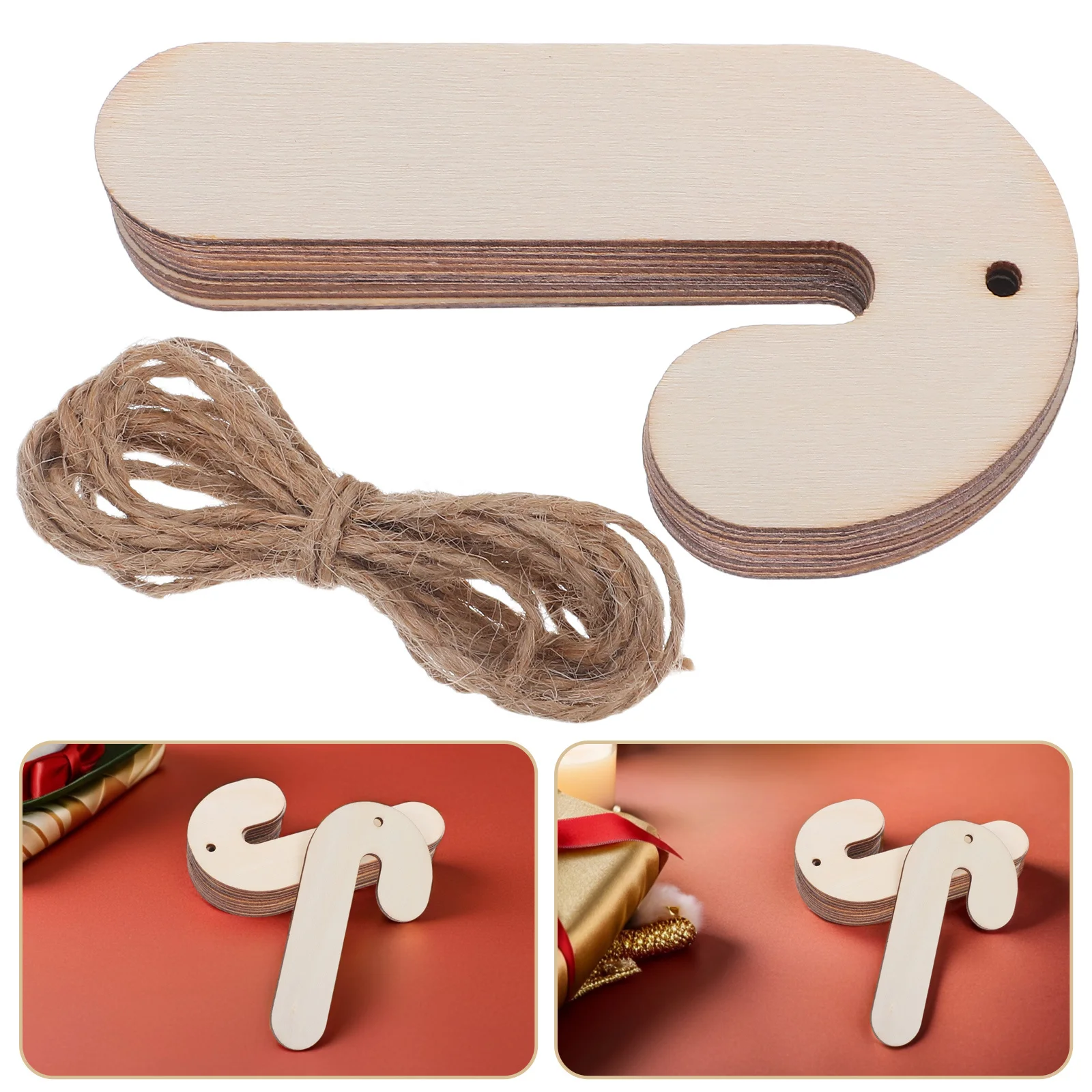 

30pcs Halloween Doodle Wood Slices Unfinished Blank Wooden Cutouts For Christmas Diy Crafts Kids Family Activities Decor