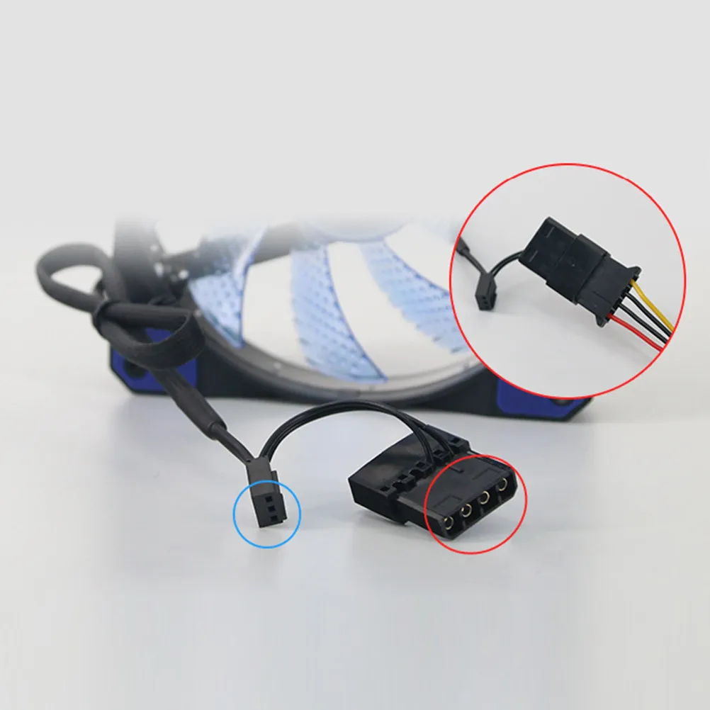 

12-сантиметровый RGB-вентилятор для охлаждения компьютера с антивибрационными подставками для процессора и радиатора корпуса ПК, длительный срок службы