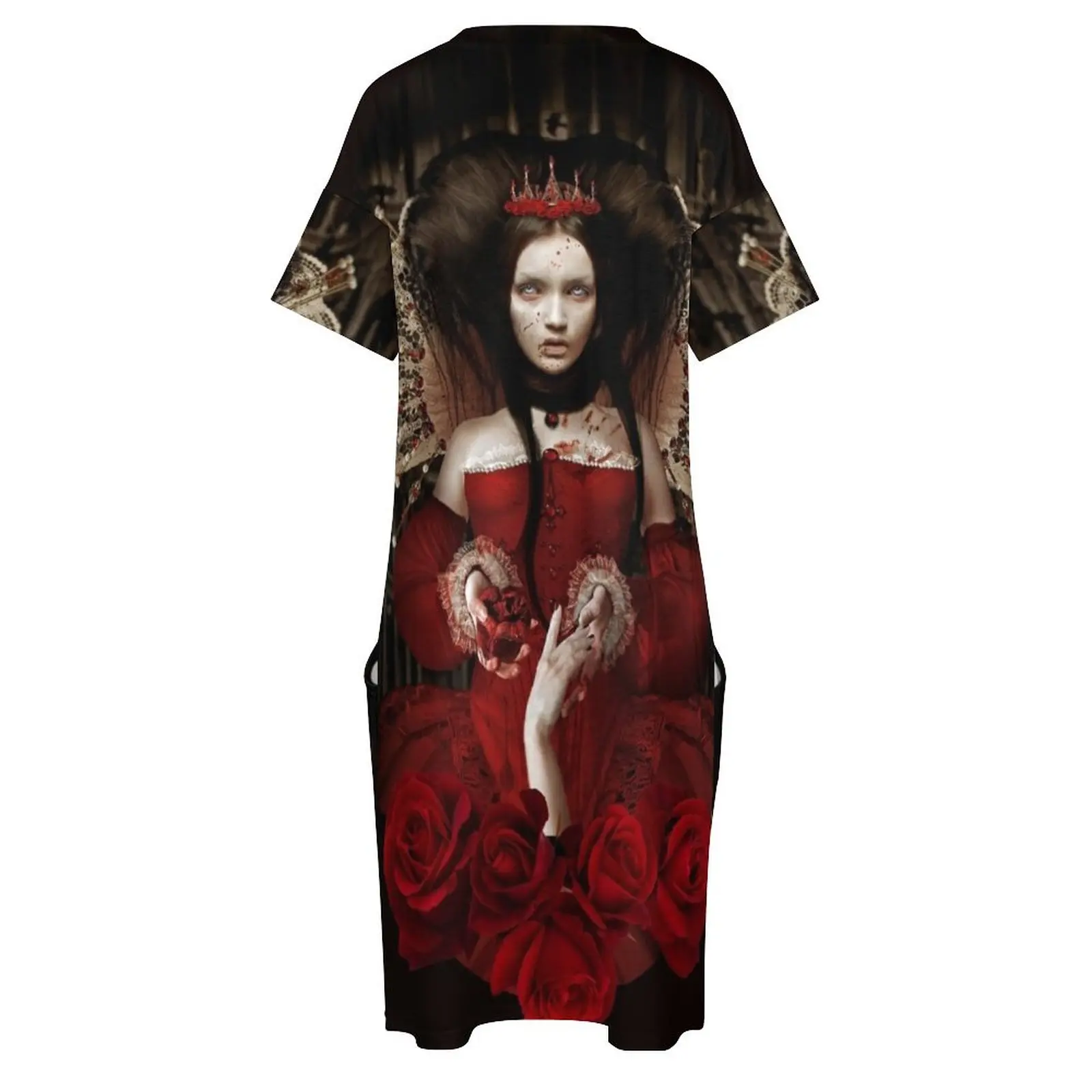 Bathory 느슨한 주머니 드레스 여름 스커트 웨딩 드레스 파티 여성 패션 드레스