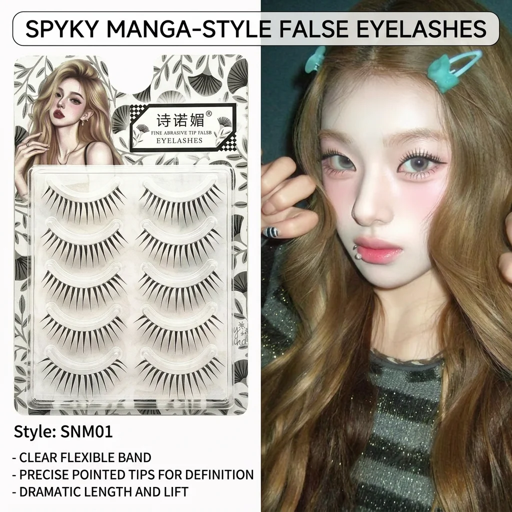 5 Pairs K-pop Girl Group False - Eyelash Extension Japan recension och pris