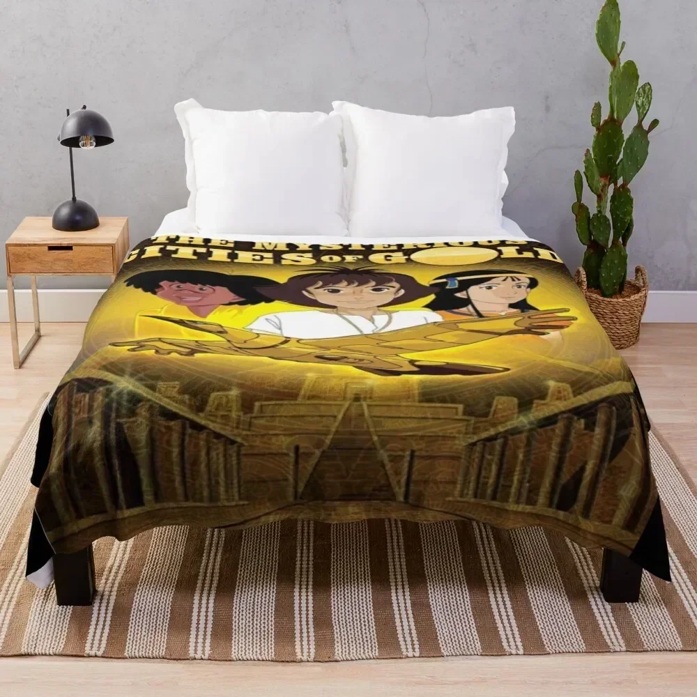 

The mysterious cities of gold Throw Blanket Soft Solid Color Blanket for Couch Bed