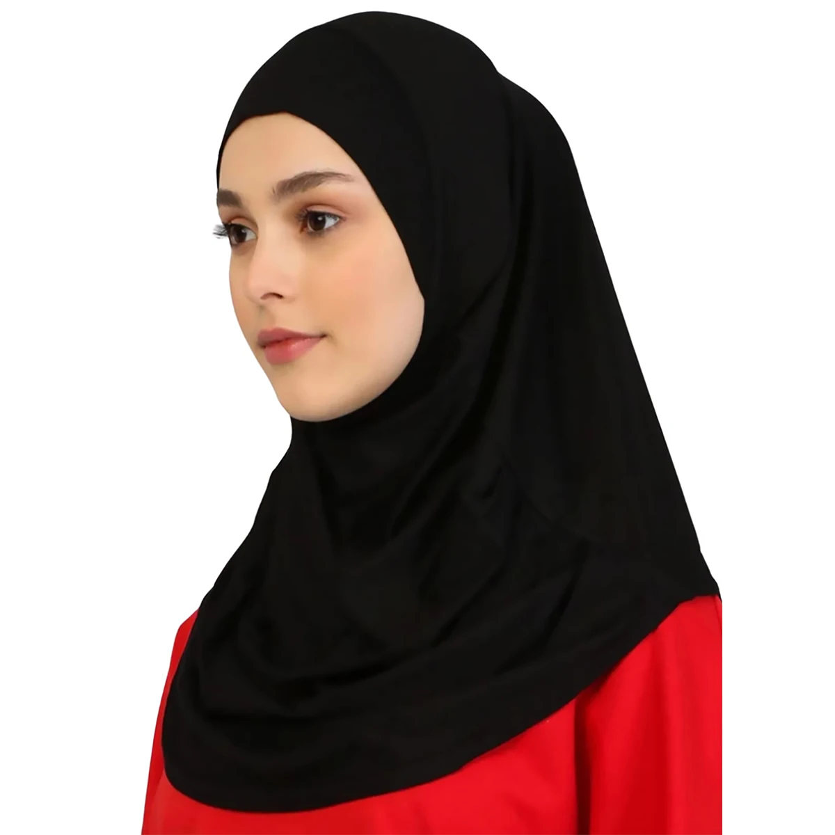 Muslim Wrinkle Undercap Soft Stretchy Undercap Pure Color Hijab Outdoor Bonnet New Women Full Cover Inner 55*52cm