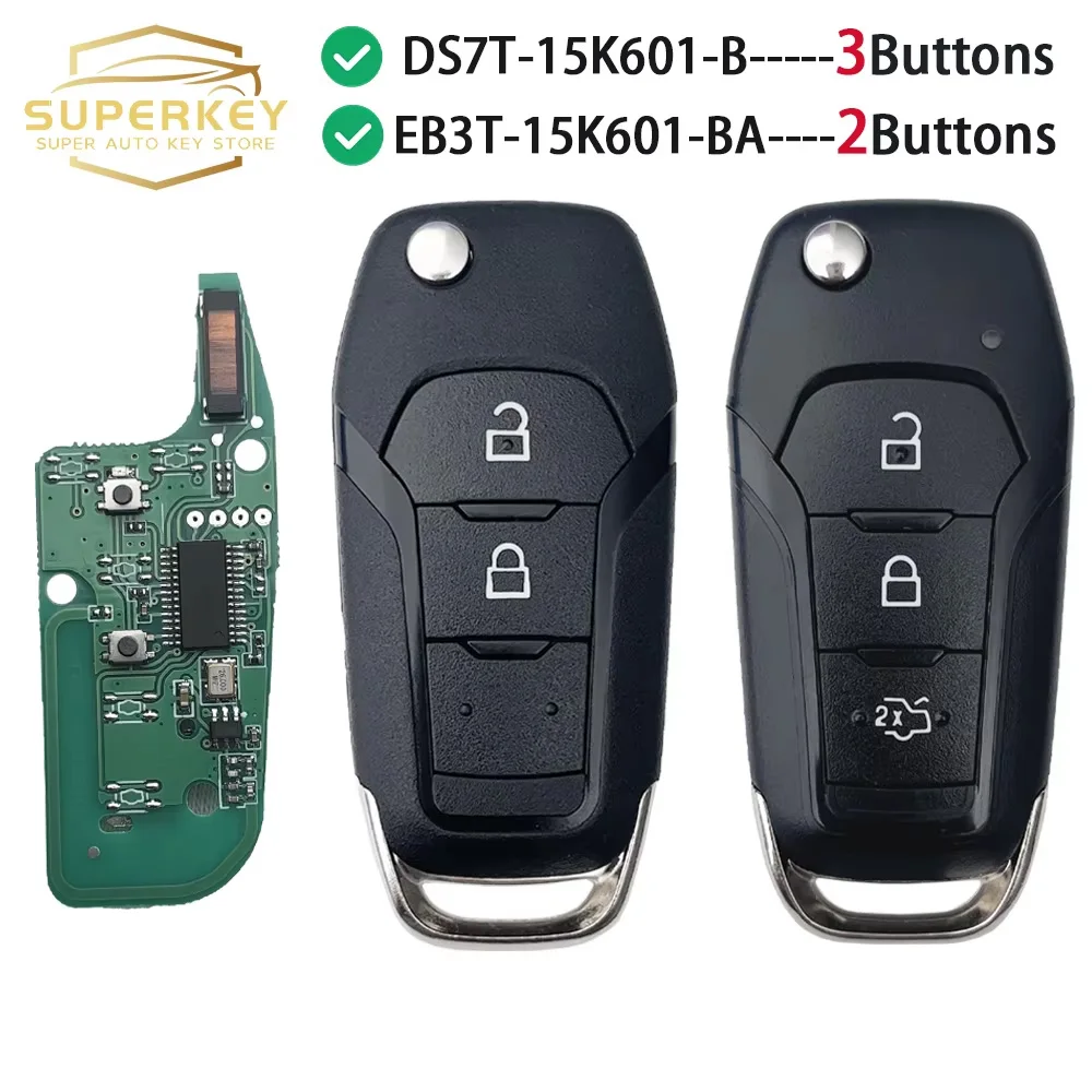 

SUPERKEY флип-брелок для автомобильного ключа для Ford F150 Ranger S-Max KA + Mondeo V Galaxy