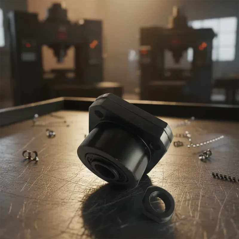 High Rigidity Precision Ball Screw Support Units Fixed End Bearing Housings