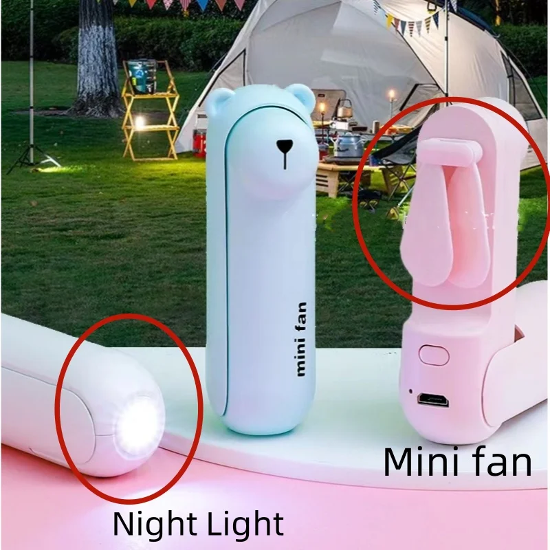 bonito-mini-ventilador-portatil-mao-dobravel-cabeceira-escritorio-carga-usb-bateria-mesa-chaveiro-ao-ar-livre-dobravel-luz-da-noite-recarregavel