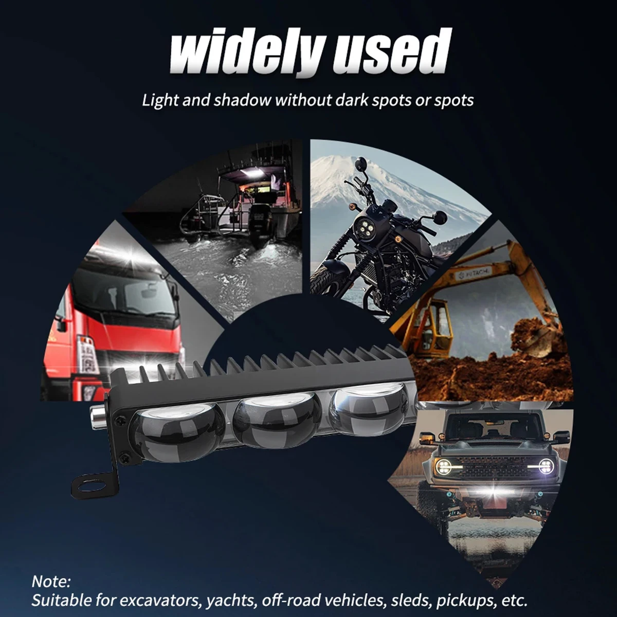 LED العلوي الوفير العارض عدسة مصابيح الضباب ضوء العمل سيارة شواء ضوء القيادة الصغيرة ضوء أضواء مساعدة لسيارة دراجة نارية #4