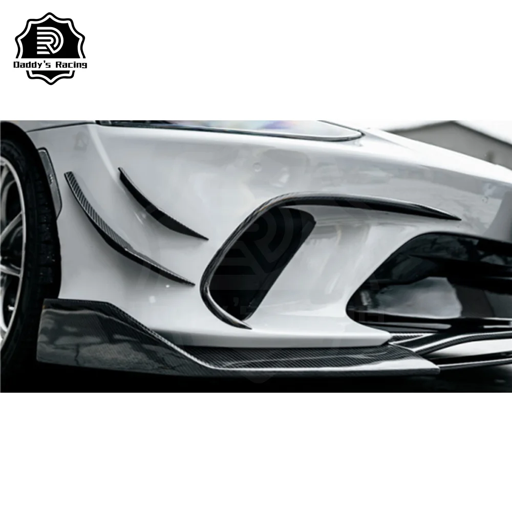 New Dry Carbon Fiber Front Bumper Kit Fit For M-claren GT 2019-2022 DD Style Front Bumper Canards Air Vents