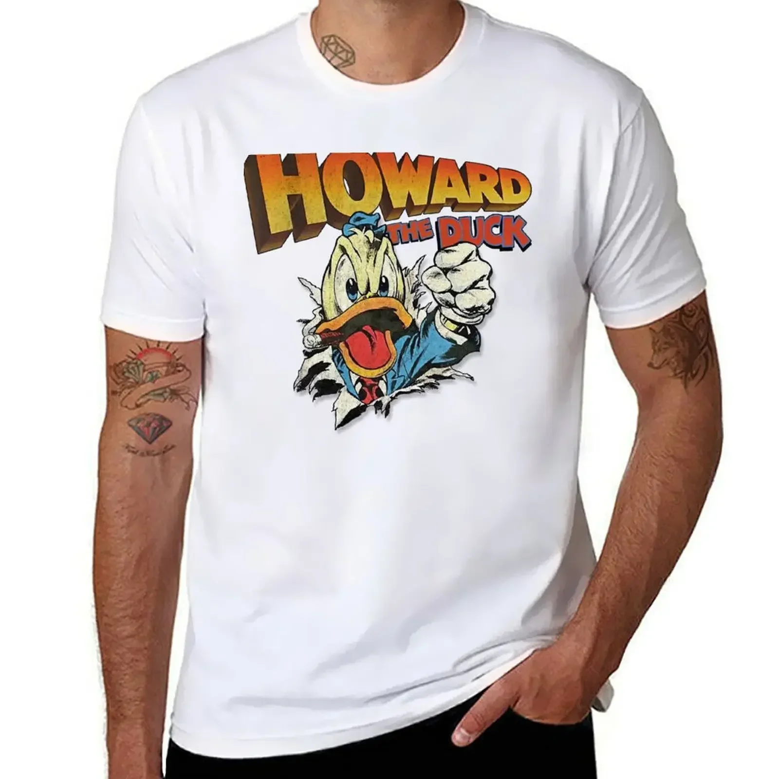 sublime tops t shirts for men graphic Howard The Duck Tear T-shirt 2024 round neck hot new arrival summer vintage manga style