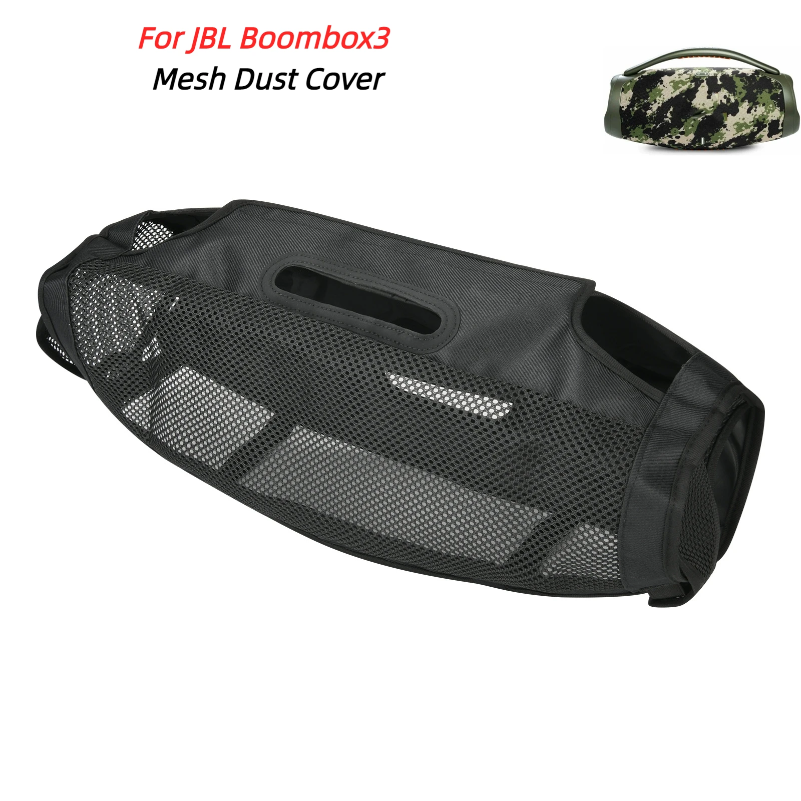 

Carrying Case For JBL Boombox3 Audio Mesh Dust Cover Outdoor Speaker Protective Storage Hand Bag