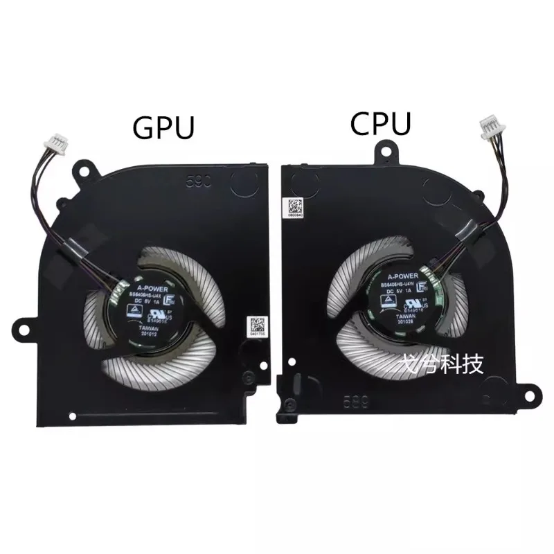 

New CPU GPU Cooler Fan for MSI Stealth 15M MS-1562 MS-1563 Laptop Cooling Fan