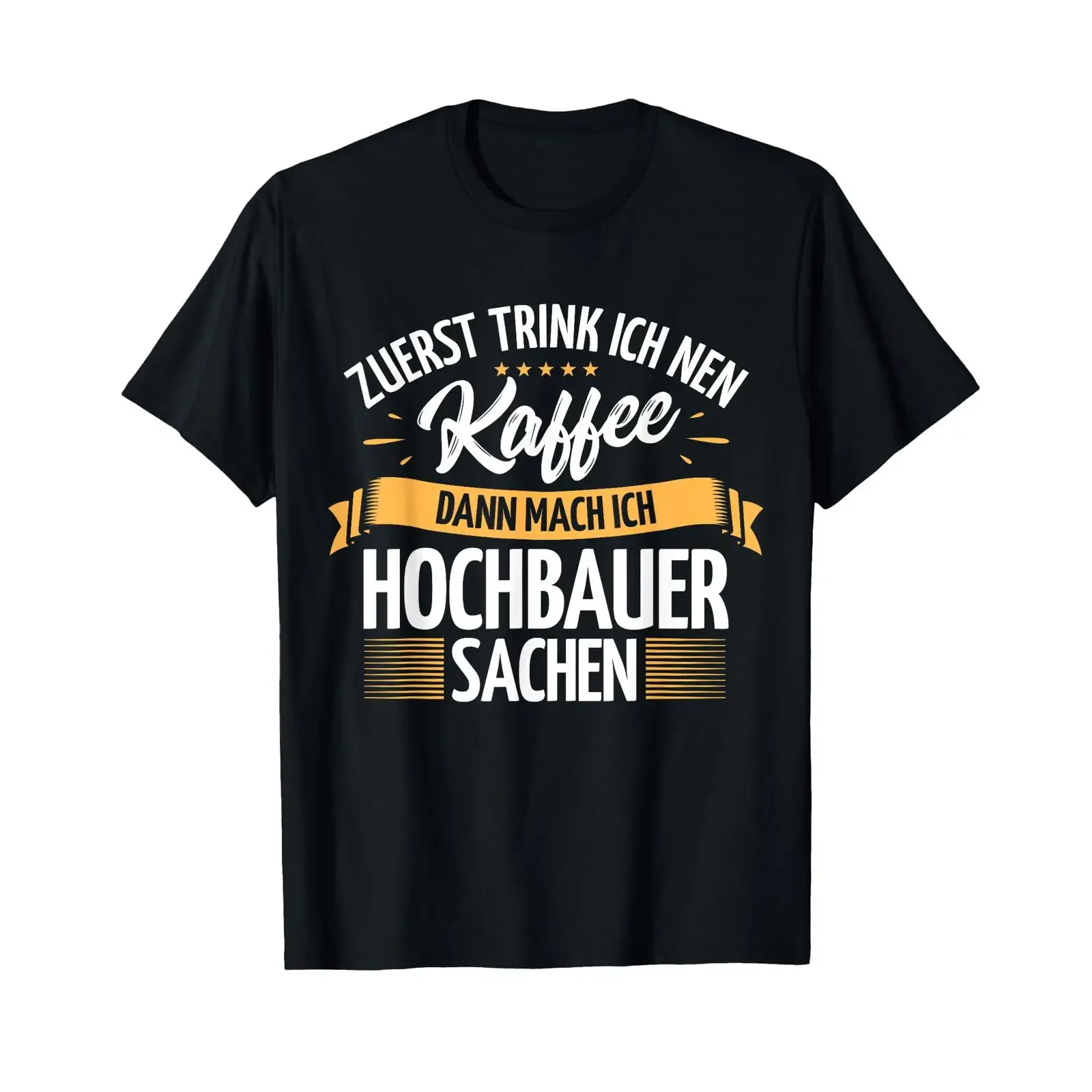 Herren-T-Shirt Hochbauer, schwarz, Vintage-Look, gewaschen, ideal für den Alltag, lässig, Unisex-Mode, leicht weich, bequem, Streetwear.