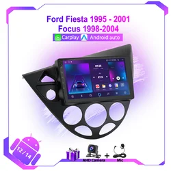 For Ford Fiesta 1995-2001 Focus 1998-2004 Car Radio 4G WIFI Multimedia Video Player Navigation GPS Carplay Android DSP Head Unit