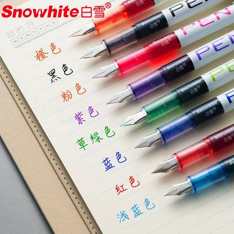 

No Ink Cartridge Needed FP10 Direct Liquild Fountain Pen EF/F High Capacity Colorful Ink Pens School Supplies Stationery