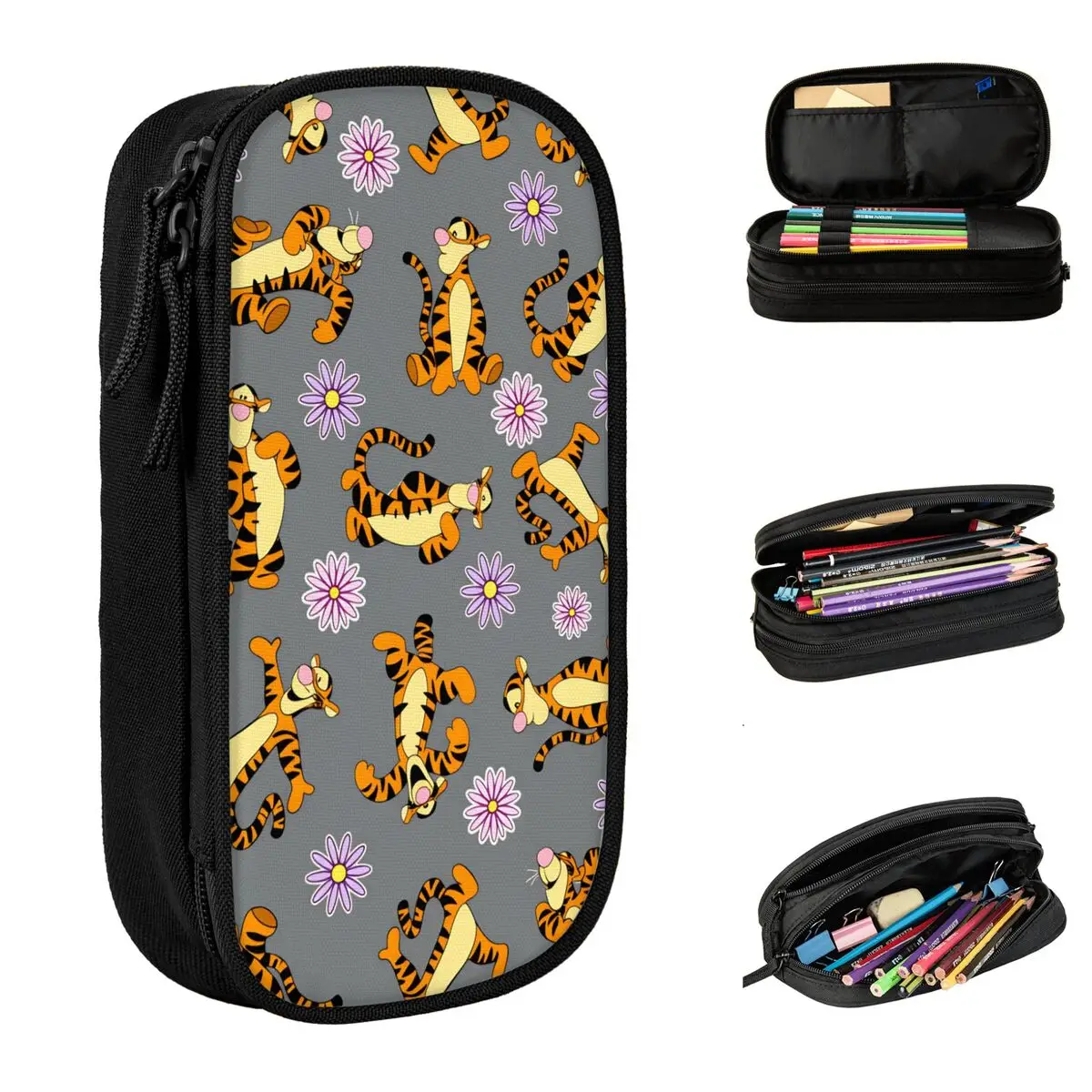 estojo-estetico-para-lapis-winnie-the-pooh-tigger-estojo-escolar-para-estudantes-camada-dupla-impresso-material-escolar