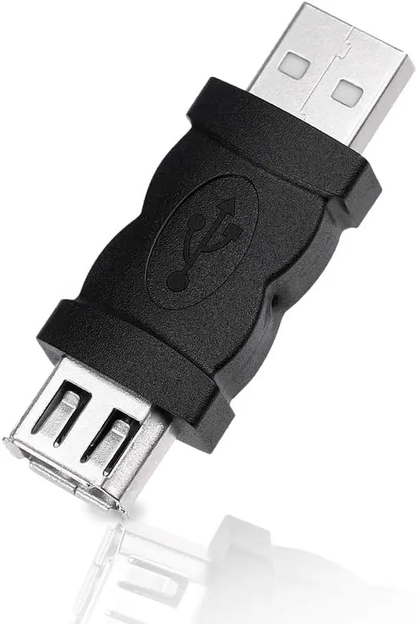 

USB 2.0 A Male to Firewire IEEE 1394 6P Female Adaptor Converter Connector F/M