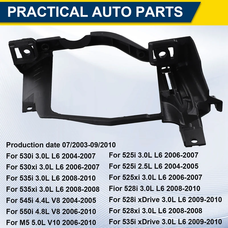 Headlight Mounting Brackets Support Fit For BMW 5 Series E60 E61 525I 528Xi 530I Auto Accessories