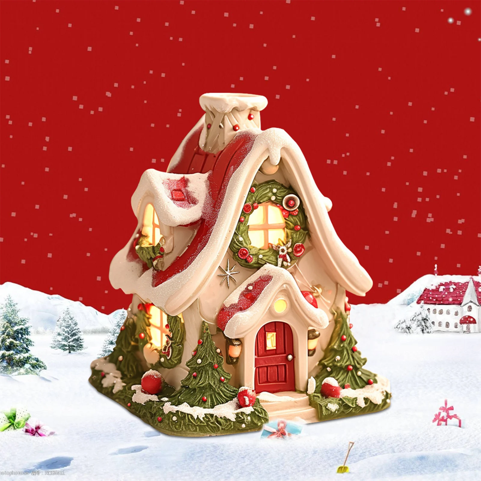 Creatieve Kerst Cabine Wierook - Incense Cone Holder recensie en prijs