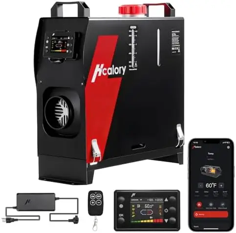 

8KW Diesel Heater 12V/24V with App Control – Fast Heating for RV, Truck, Boat